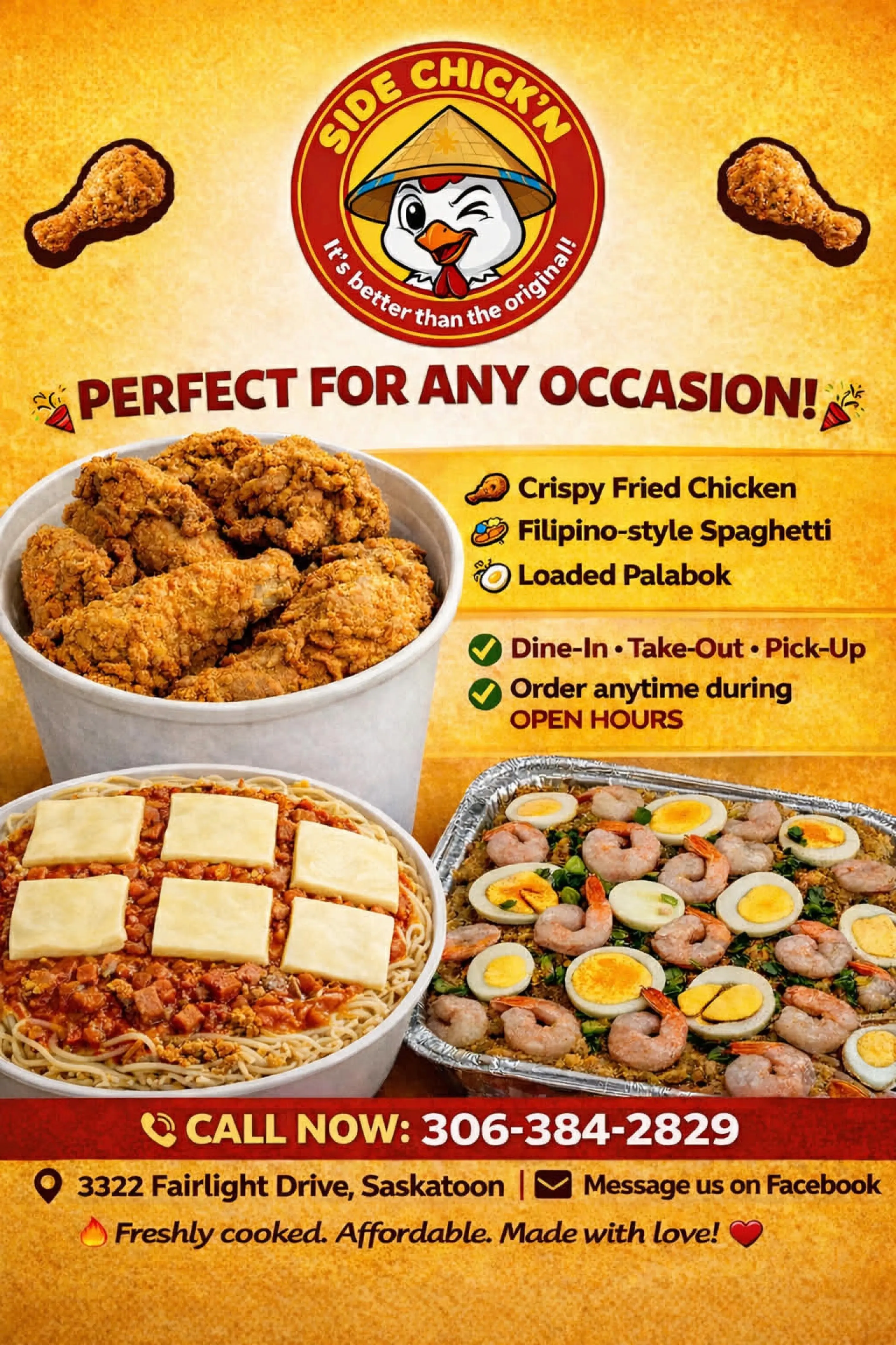 Side Chick'n special offer 1 — order online for Filipino fried chicken in Saskatoon